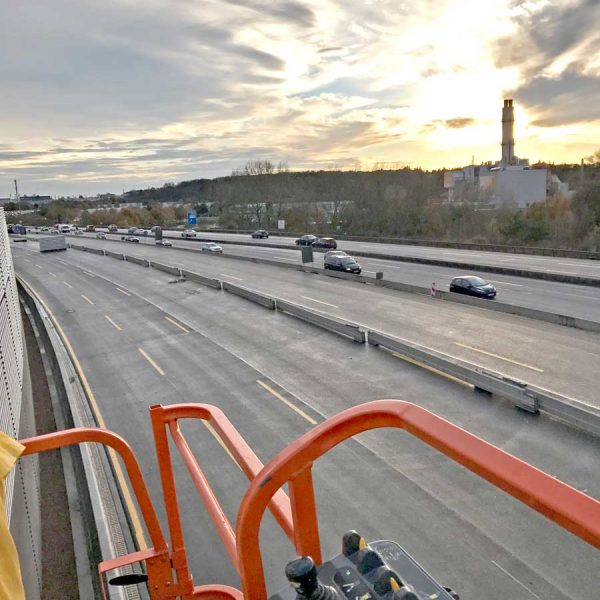 Autobahn HH-Stellingen-Lärmschutzwand