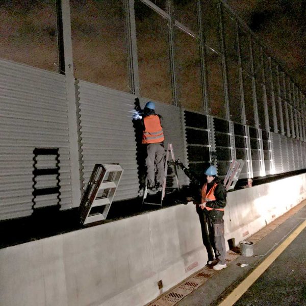 Autobahn HH-Stellingen-Lärmschutzwand