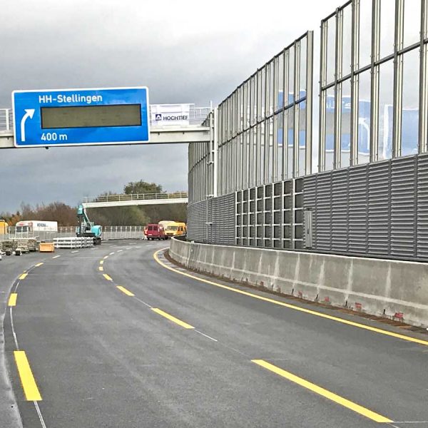 Autobahn HH-Stellingen-Lärmschutzwand