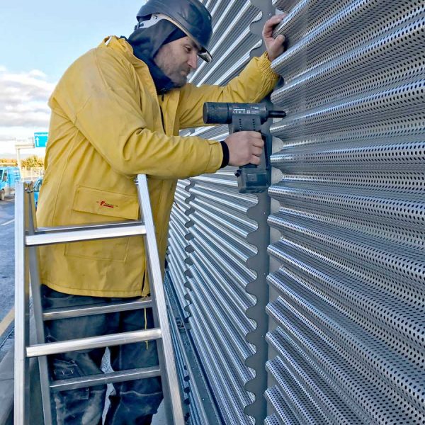 Autobahn HH-Stellingen-Lärmschutzwand