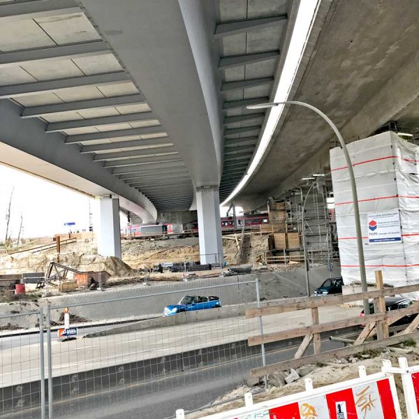 Autobahn HH-Stellingen-Verschub der Langenfeld Brücke