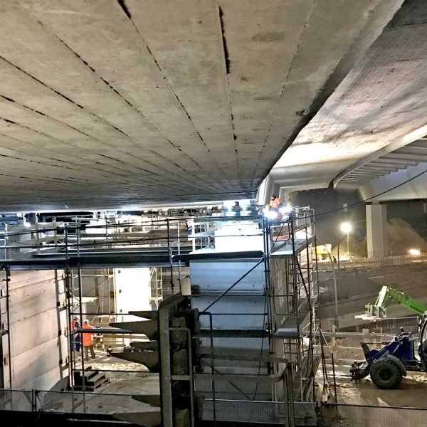 Autobahn HH-Stellingen-Verschub der Langenfeld Brücke